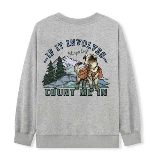 Hiking & Dogs Adventure Sweatshirt