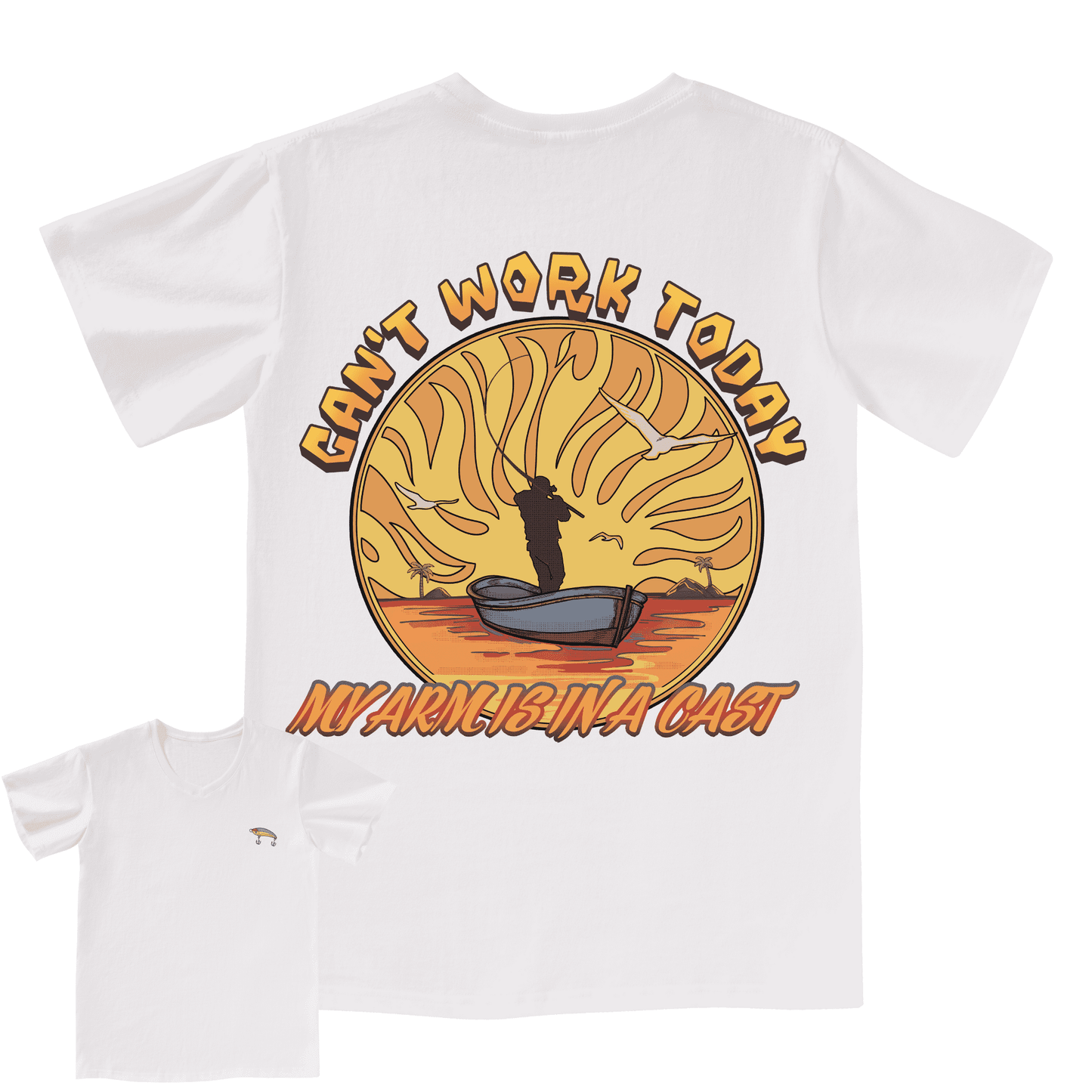 Can't Work Today V neck Tee
