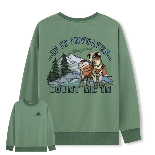 Hiking & Dogs Adventure Sweatshirt