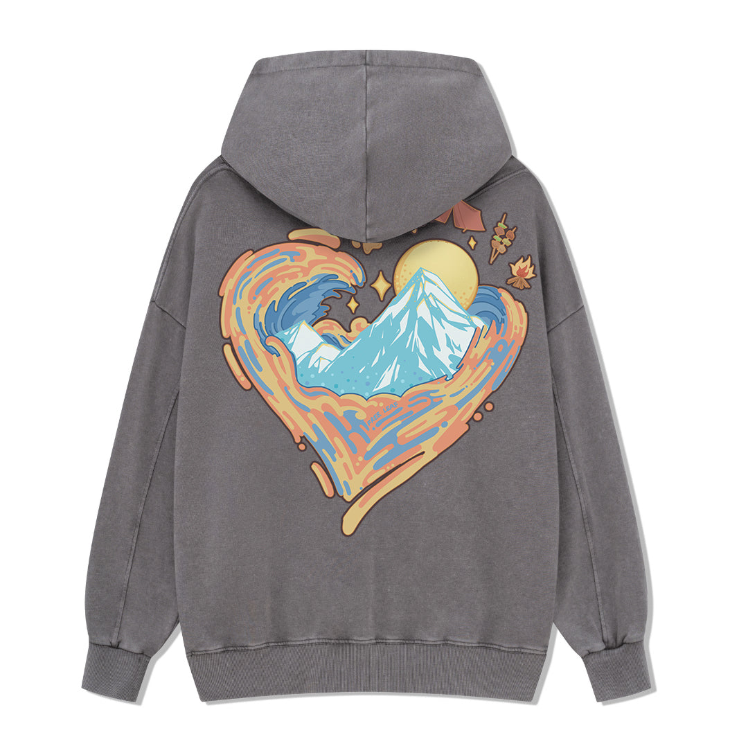 Freeleaf Heart of Wilderness Camping Unisex Nature Inspired Hoodie