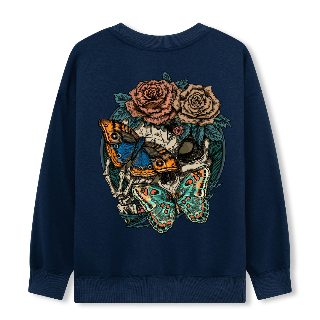Floral Skull Sweatshirt