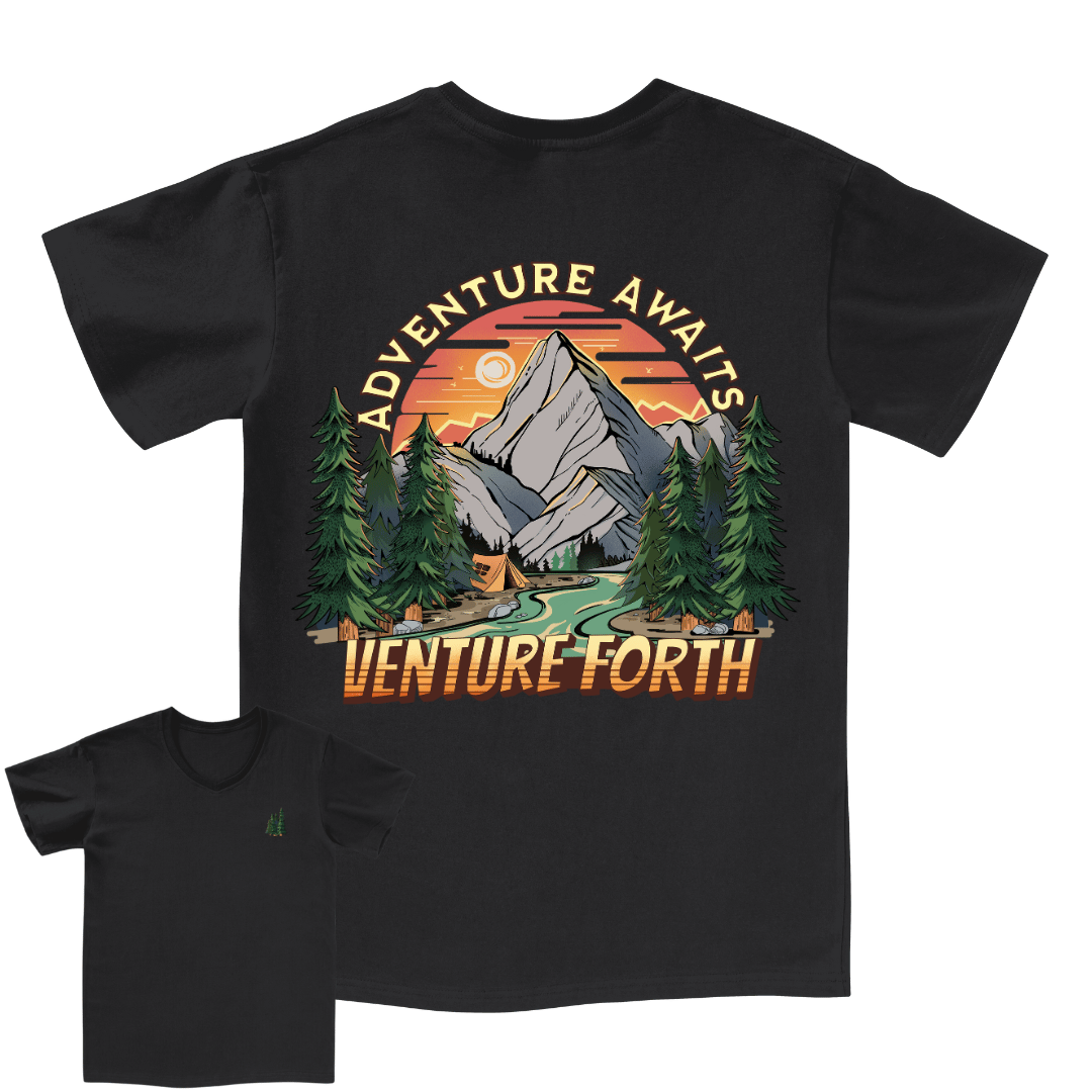 Adventure Awaits V-neck Tee