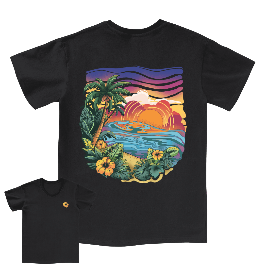 Golden Beach V-neck Tee