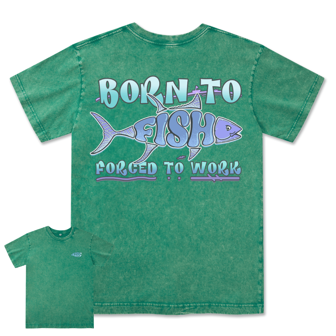 Born To Fish Washed Tee