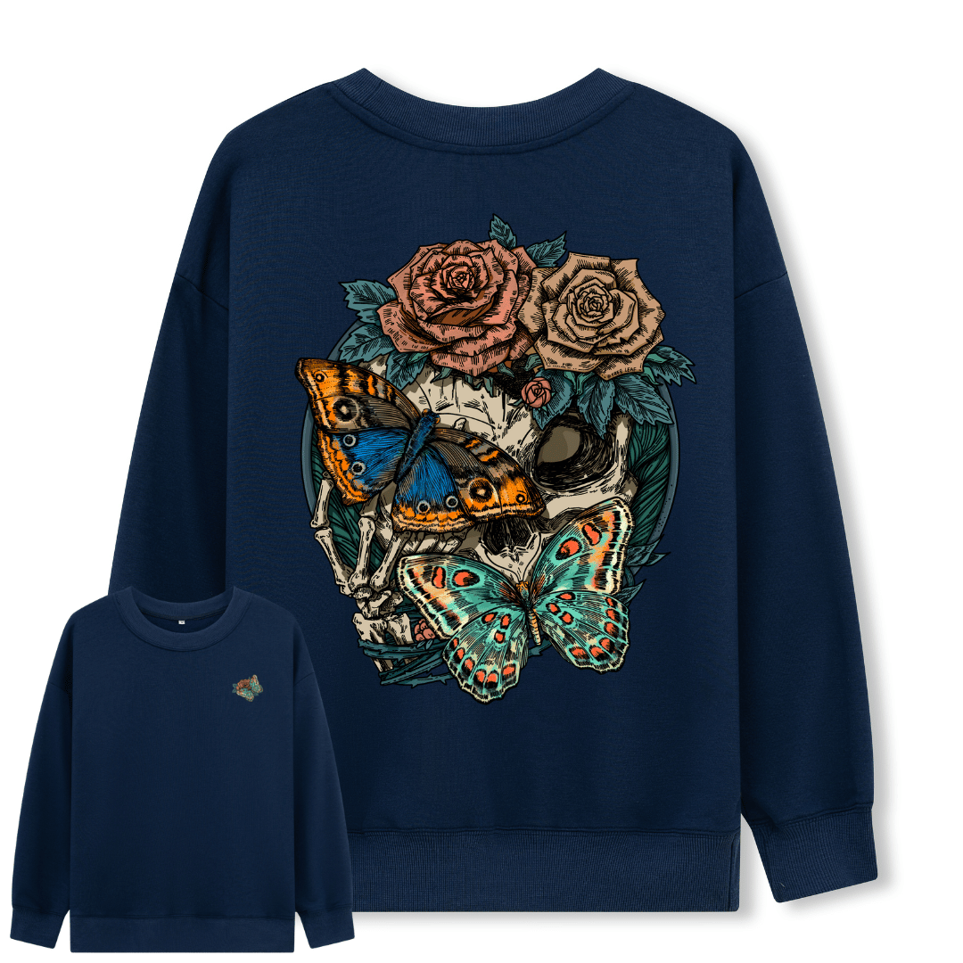 Floral Skull Sweatshirt