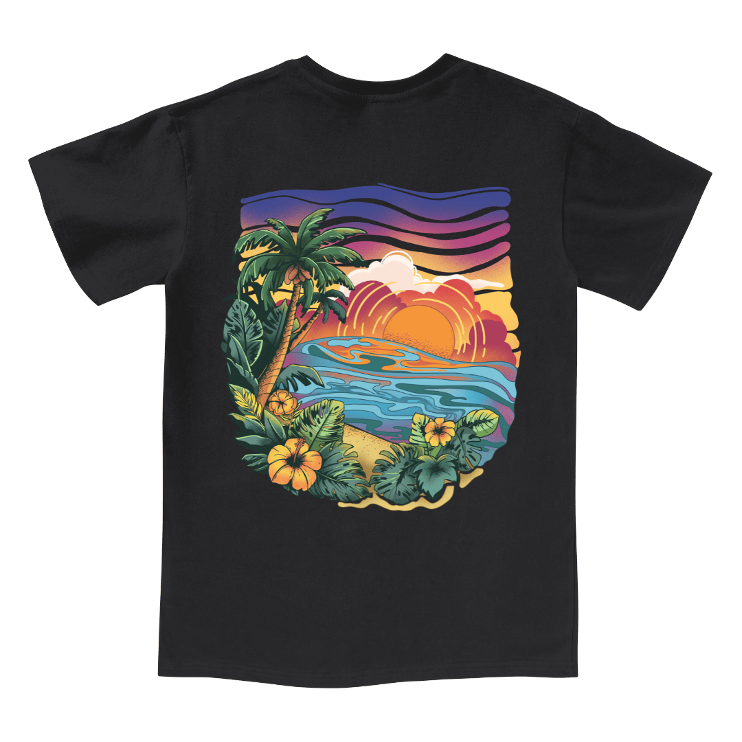 Golden Beach V-neck Tee