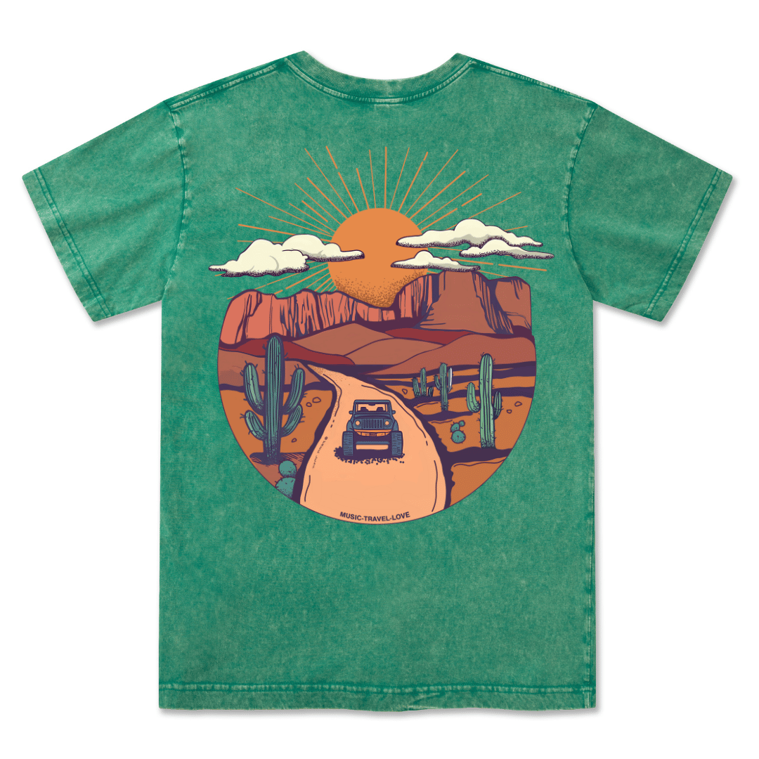 Go Hiking With Music Washed Tee