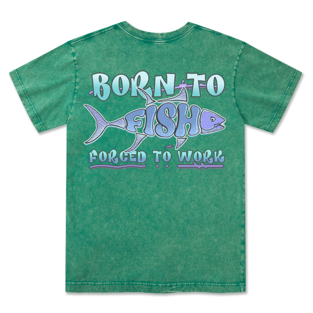 Born To Fish Washed Tee