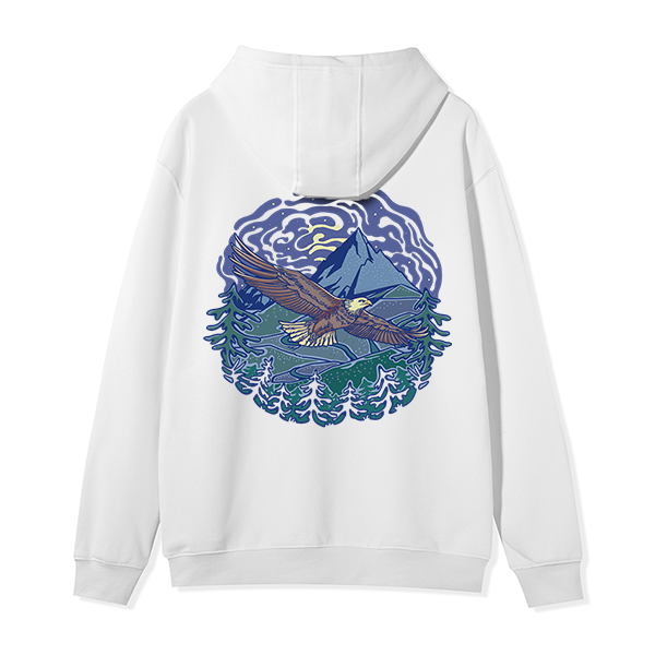 Freeleaf Yellowstone National ParkBack-printed Unisex Fleece Full-Zip Hoodie