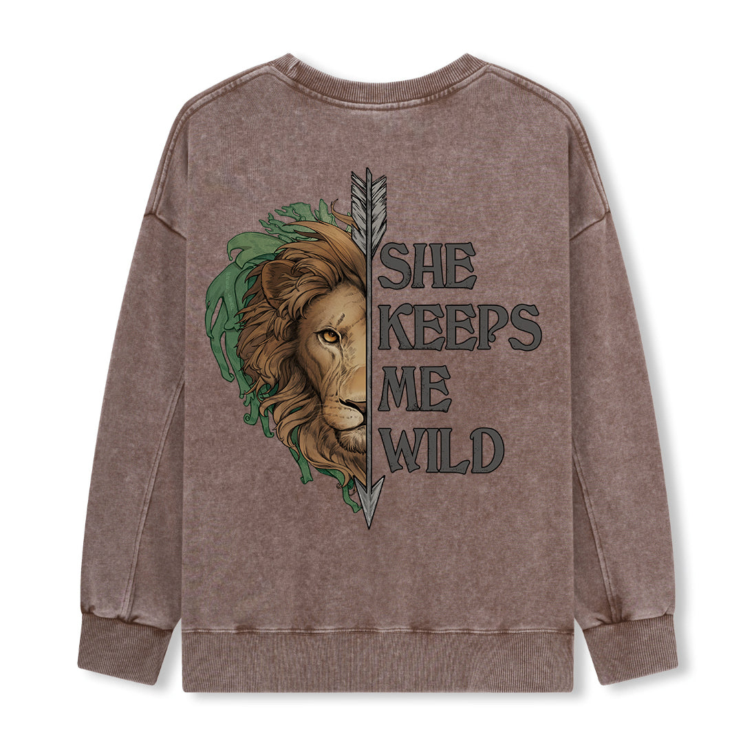 Freeleaf Wild at Heart Love's Serenade Washed Sweatshirt