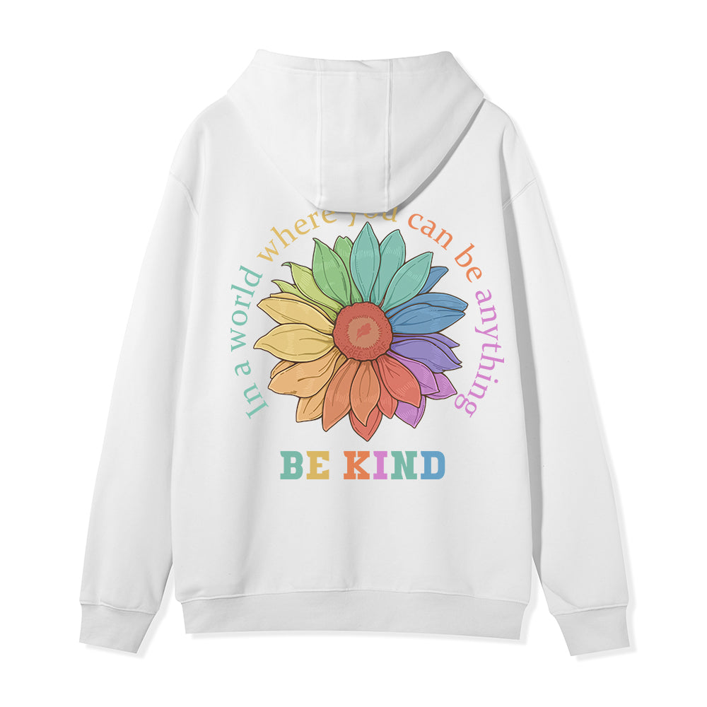 Freeleaf Be Kind Full-Zip Back-printed Hoodie