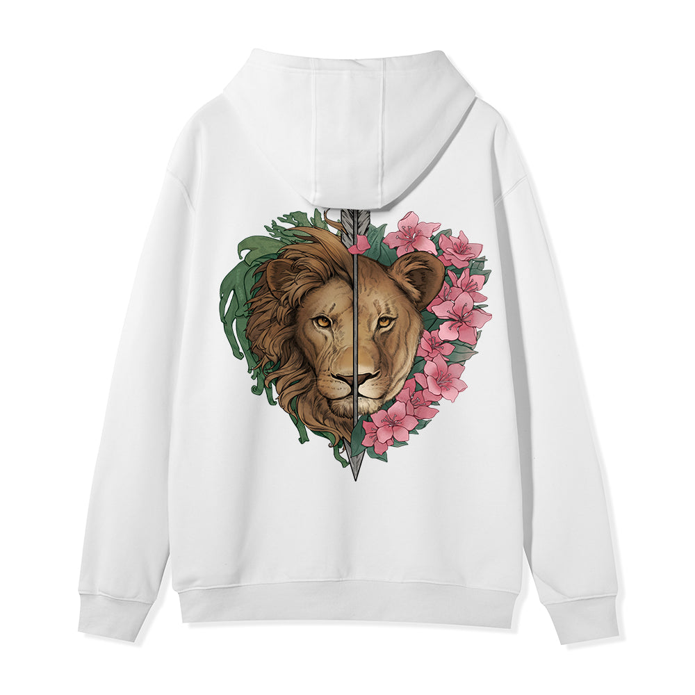 Freeleaf Wild at Heart Full-Zip Back-printed Hoodie