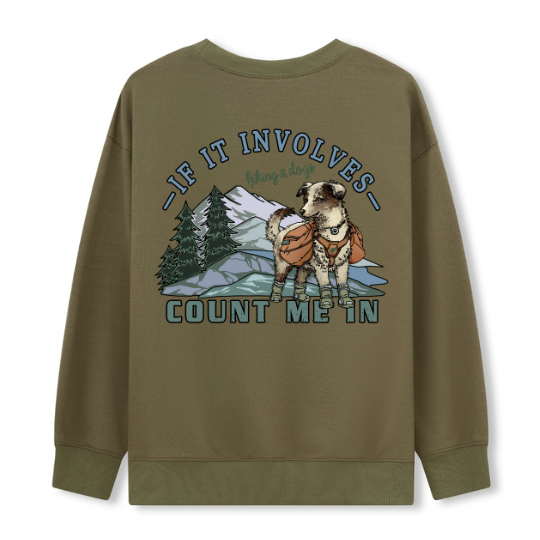 Hiking & Dogs Adventure Sweatshirt