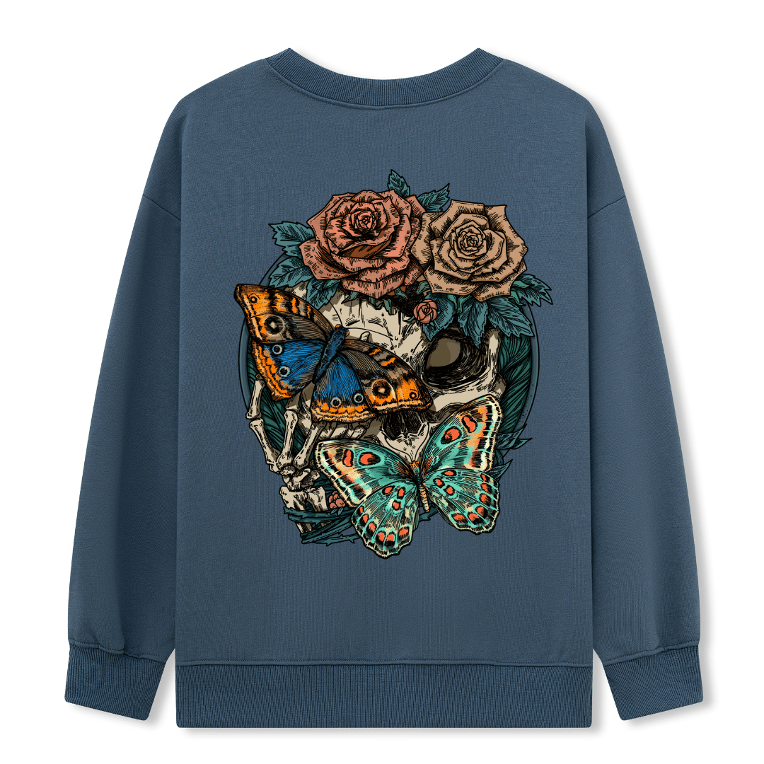 Floral Skull Sweatshirt