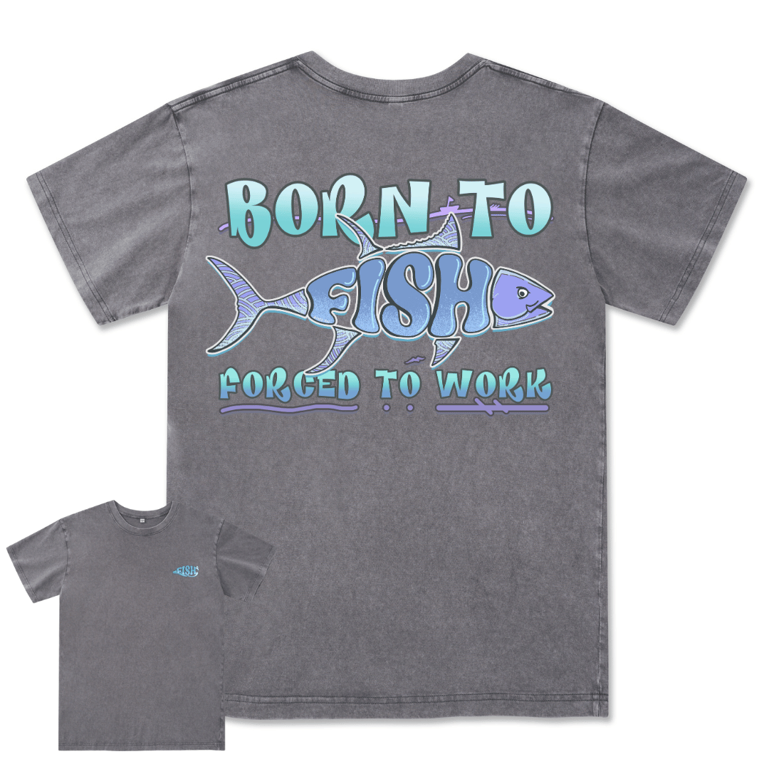 Born To Fish Washed Tee