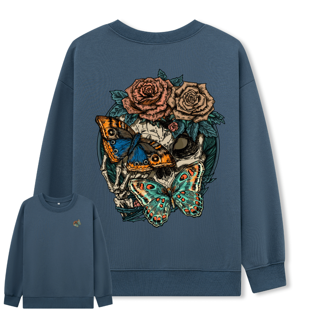 Floral Skull Sweatshirt