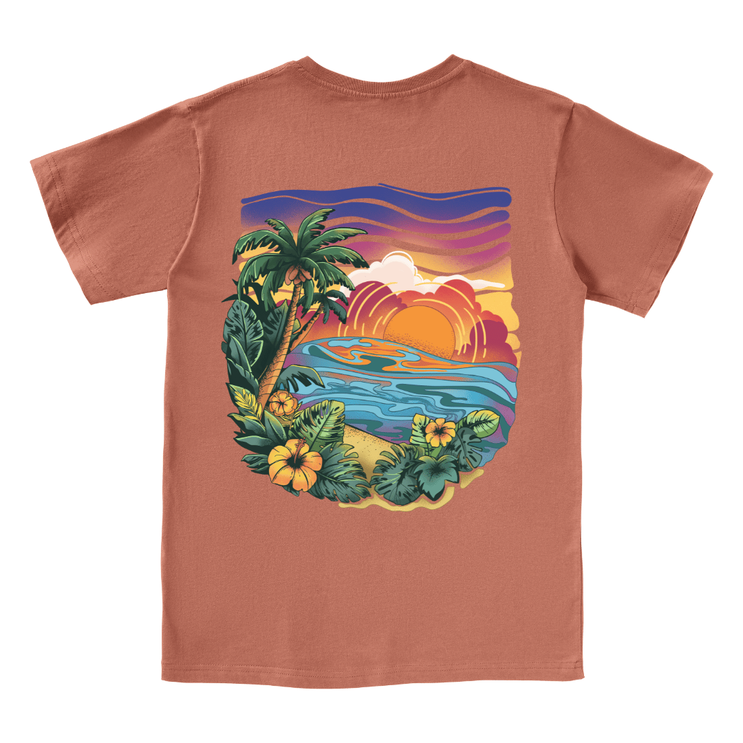 Golden Beach V-neck Tee