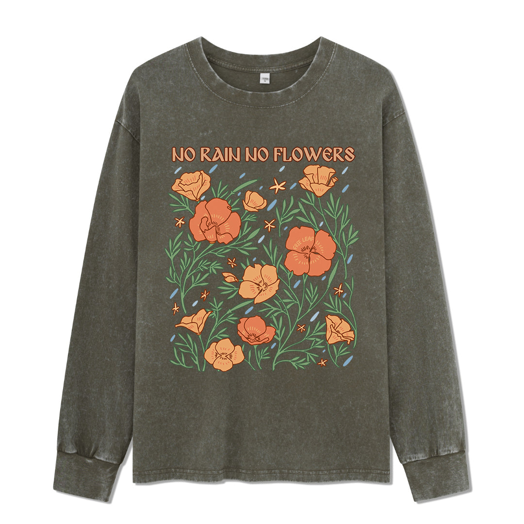 Freeleaf No Rain No Flowers Washed Long Sleeve