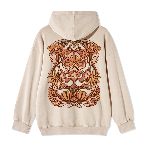 freeleaf-spring-butterfly-back-printed-unisex-nature-inspired-fleece-full-zip-hoodie