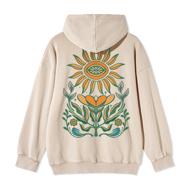 freeleaf-sunflower-back-printed-unisex-nature-inspired-fleece-full-zip-hoodie