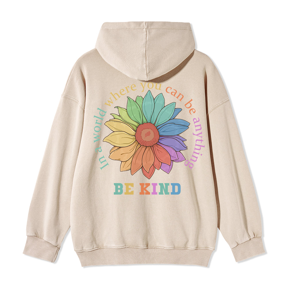 Freeleaf Be Kind Full-Zip Back-printed Hoodie