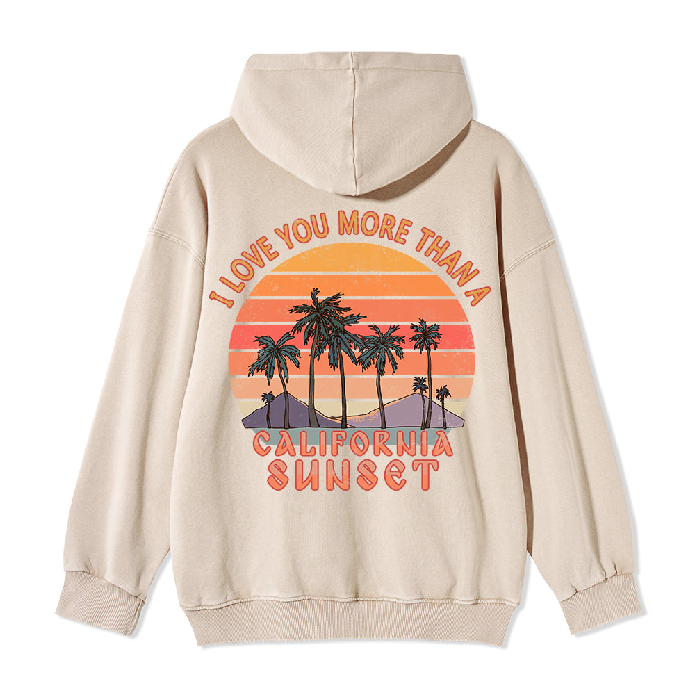 Freeleaf Sunset Reverie Unisex Back-printed Fleece Full-Zip Hoodie