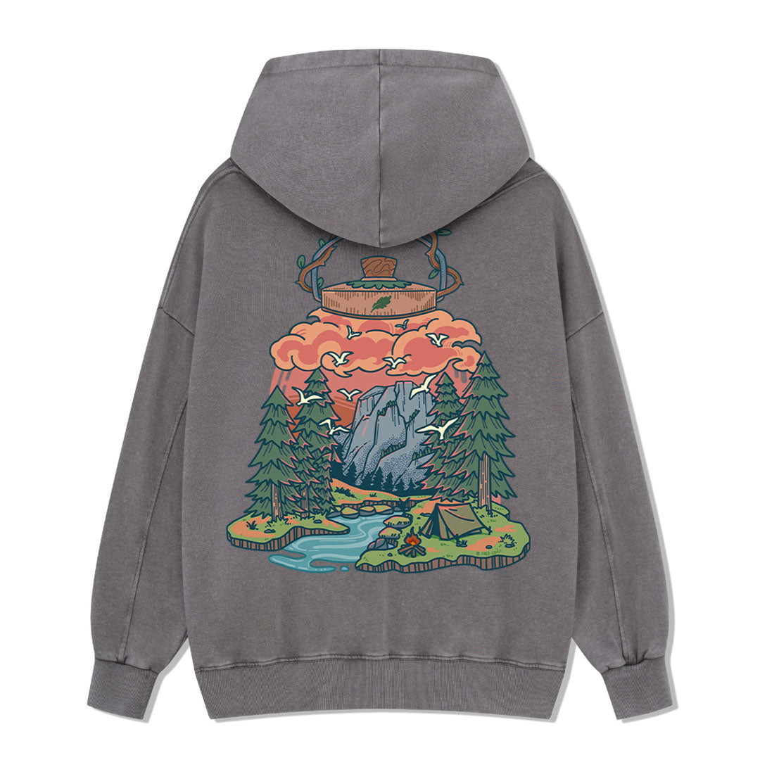 Go And Discover Washed Hoodie