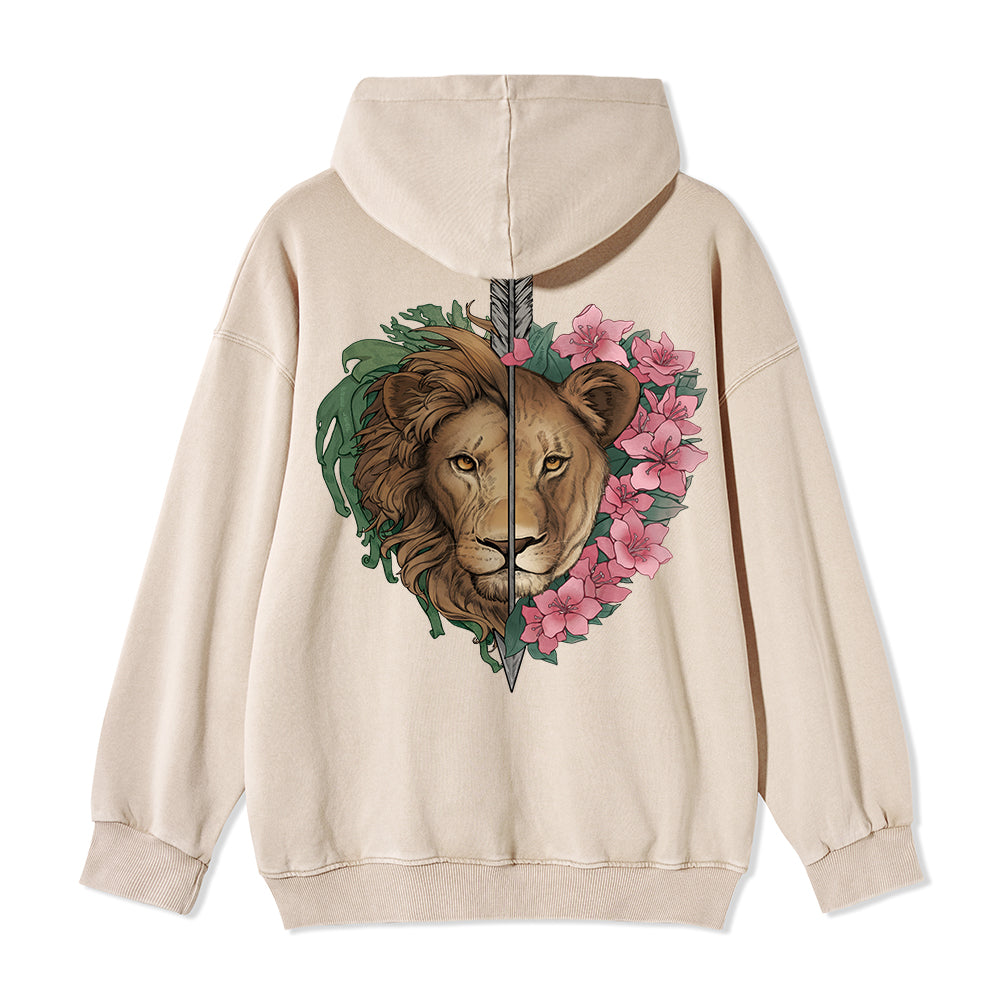 Freeleaf Wild at Heart Full-Zip Back-printed Hoodie