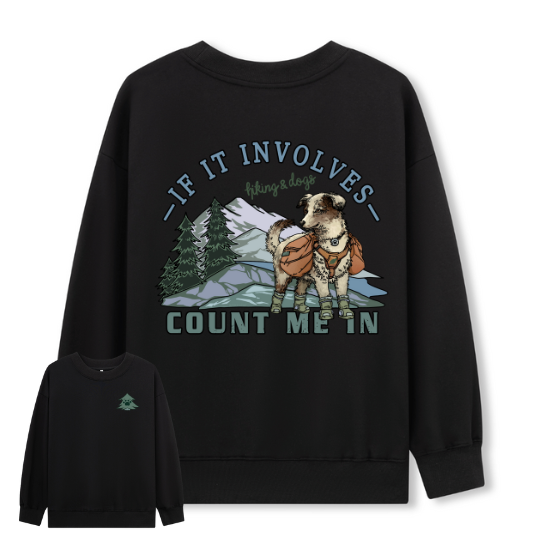 Hiking & Dogs Adventure Sweatshirt