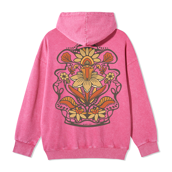 freeleaf-spring-flower-back-printed-unisex-fleece-full-zip-hoodie