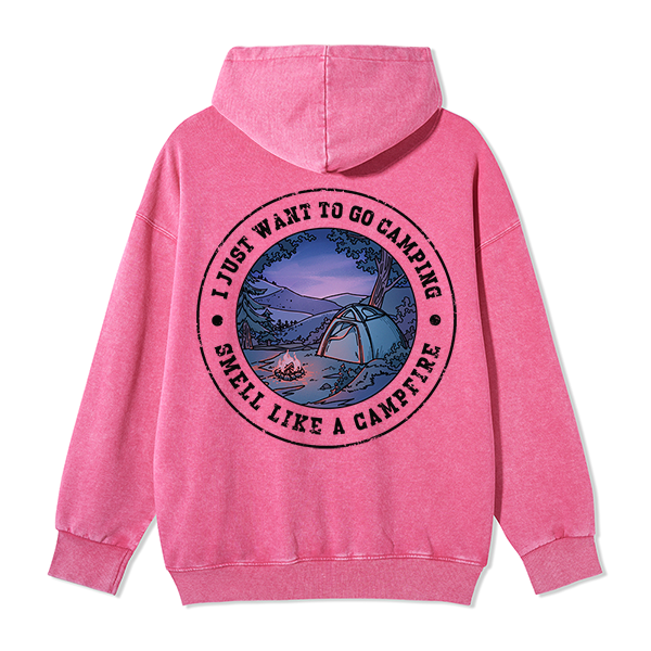 Freeleaf Just Want To Go Camping Unisex Nature Inspired Fleece Full-Zip Hoodie