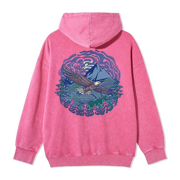 Freeleaf Yellowstone National ParkBack-printed Unisex Fleece Full-Zip Hoodie