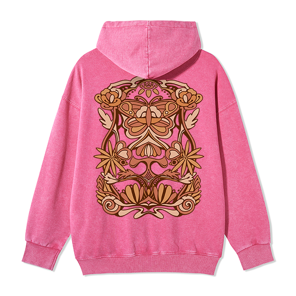 freeleaf-spring-butterfly-back-printed-unisex-nature-inspired-fleece-full-zip-hoodie