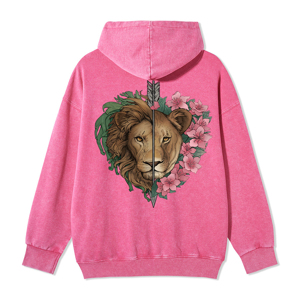 Freeleaf Wild at Heart Full-Zip Back-printed Hoodie