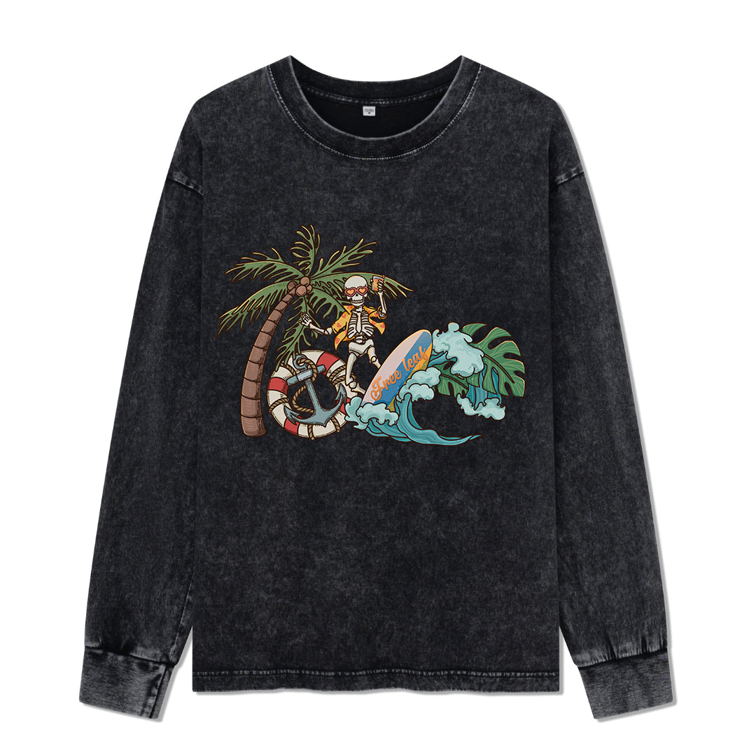 Freeleaf Wild at Heart Washed Long Sleeve Top