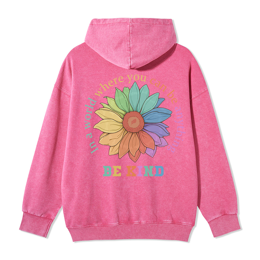 Freeleaf Be Kind Full-Zip Back-printed Hoodie