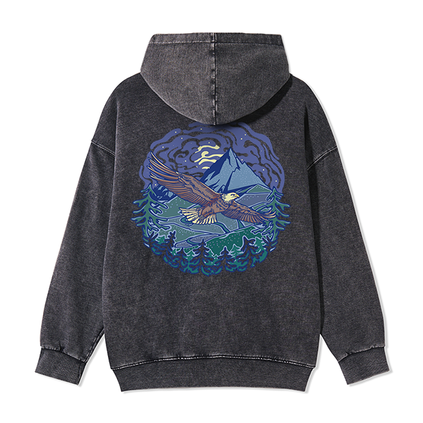Freeleaf Yellowstone National ParkBack-printed Unisex Fleece Full-Zip Hoodie