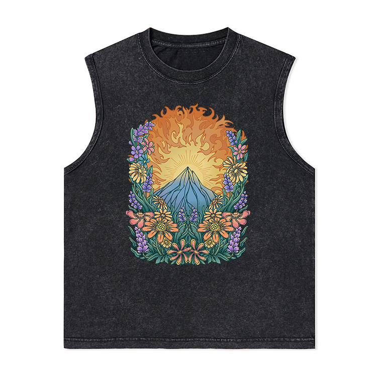 Freeleaf Rekindled Hope National Park Nature Inspired Unisex Washed Tank Tops