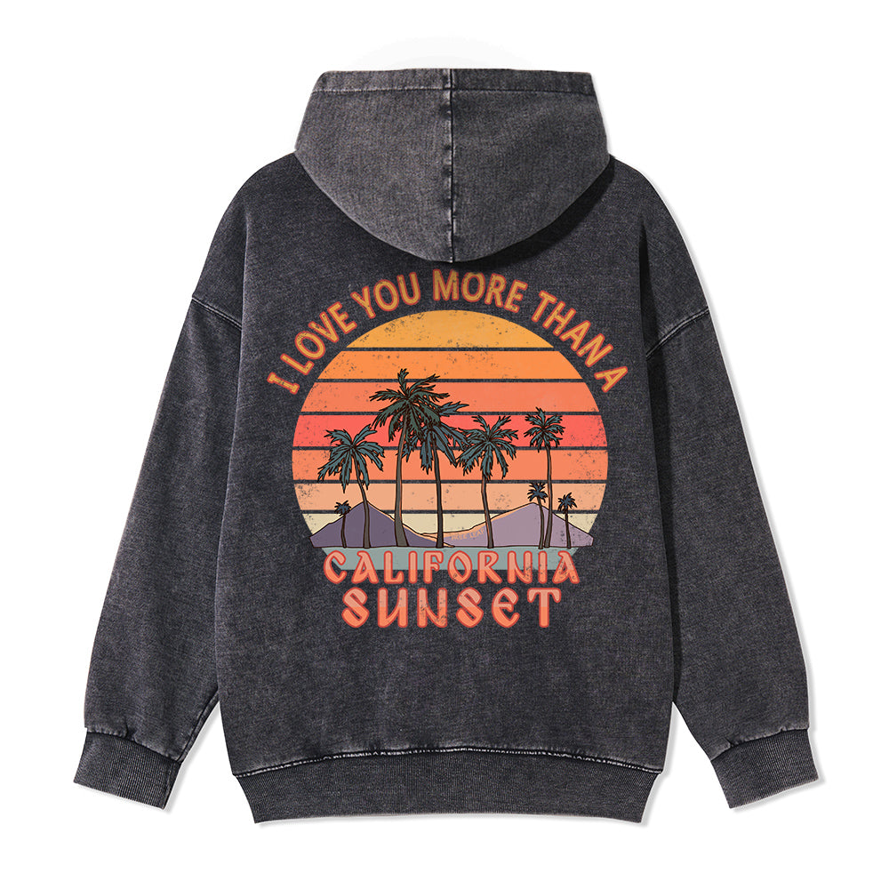Freeleaf Sunset Reverie Unisex Back-printed Fleece Full-Zip Hoodie