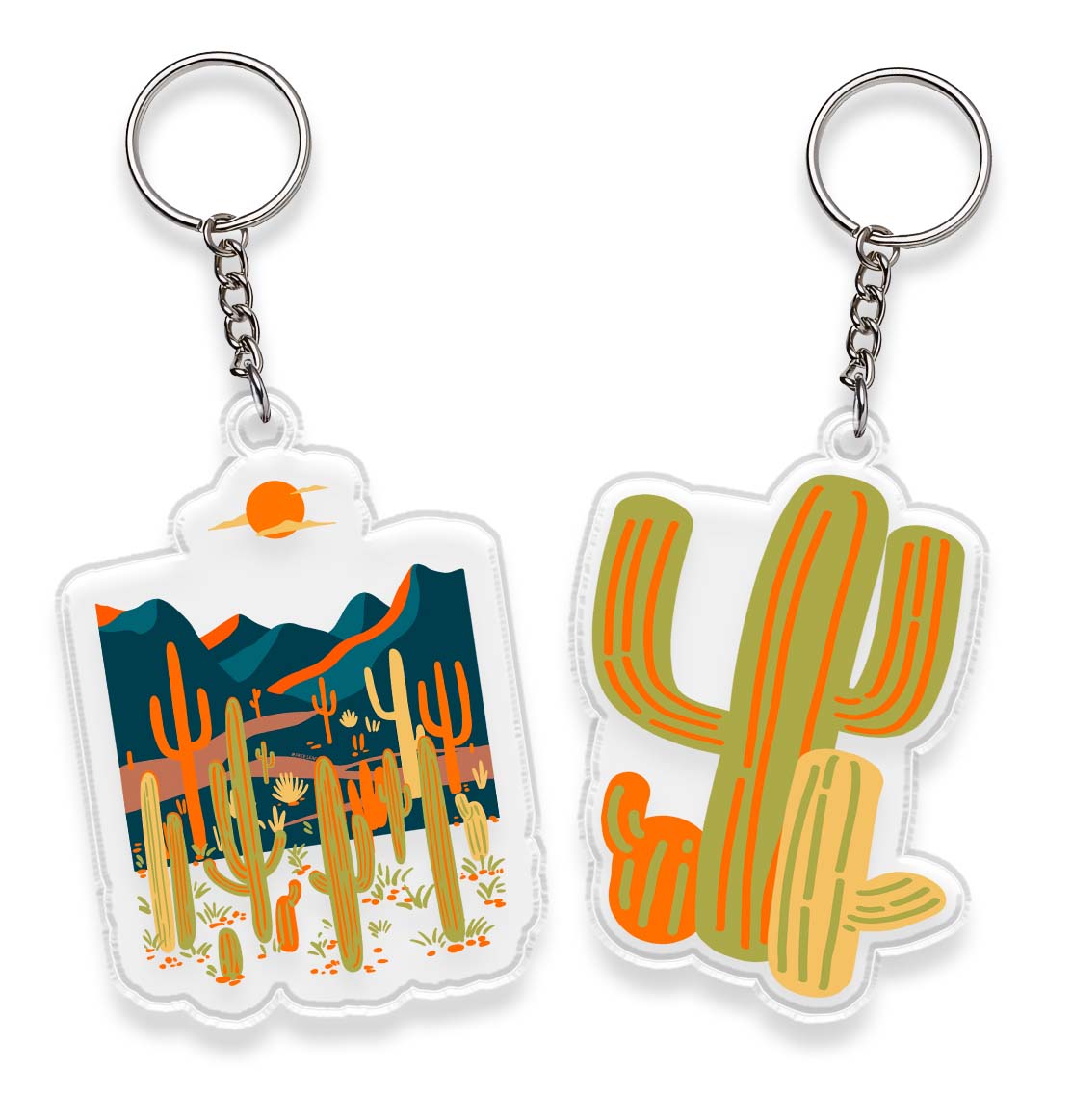 Freeleaf Desert Miracle Double-Sided Acrylic Keychain