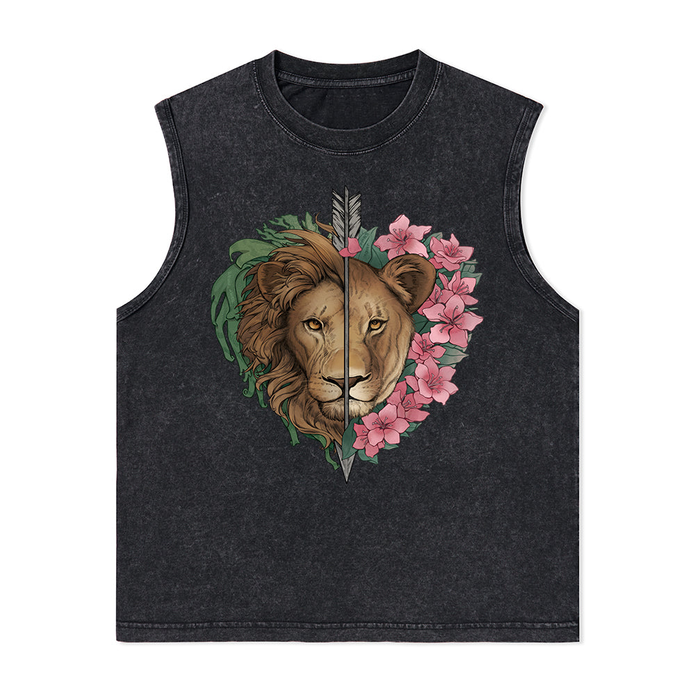Freeleaf Wild at Heart Nature Inspired Unisex Washed Tank Tops
