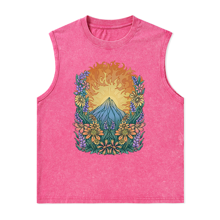 Freeleaf Rekindled Hope National Park Nature Inspired Unisex Washed Tank Tops