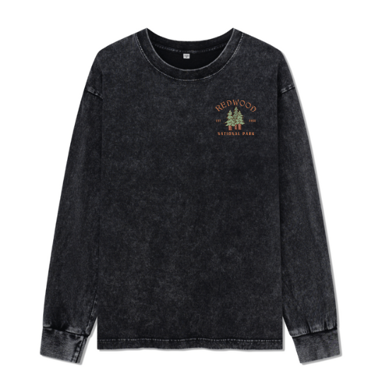 Elk Walk Washed Long Sleeve Top