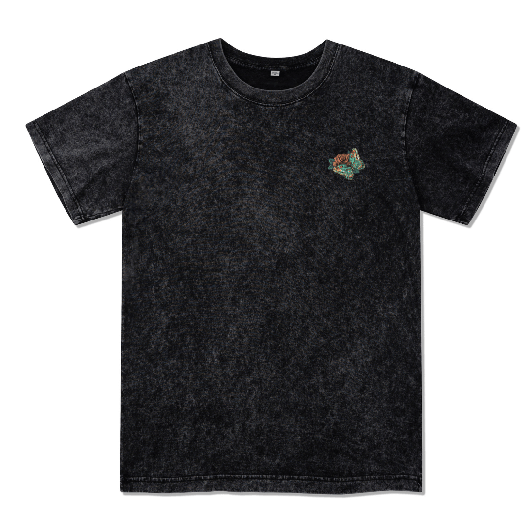 Floral Skull Washed Tee