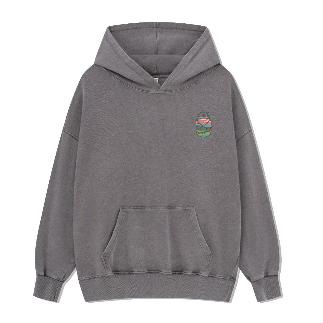 Go And Discover Washed Hoodie