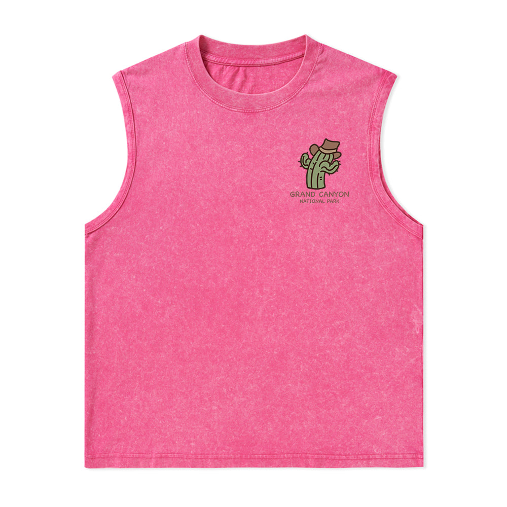 Freeleaf Grand Canyon National Park Unisex Washed Tank Top