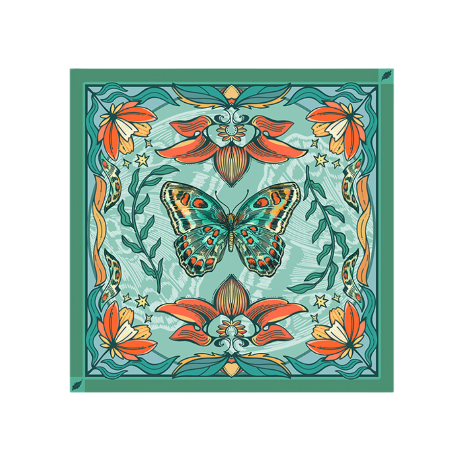 Freeleaf Floral Butterfly Bandana