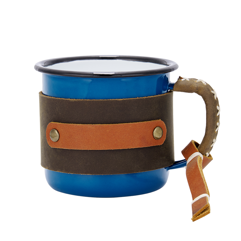 Personalized Leather Mug