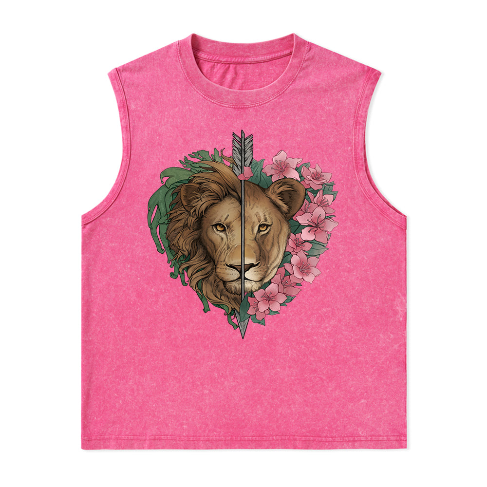 Freeleaf Wild at Heart Nature Inspired Unisex Washed Tank Tops
