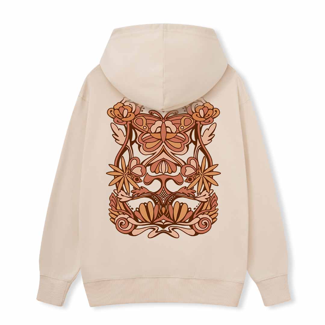 Spring Butterfly Back-printed Hoodie